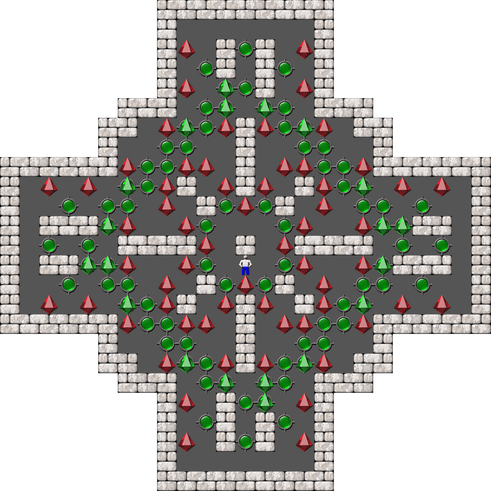 Sokoban Sasquatch 07 Arranged level 52